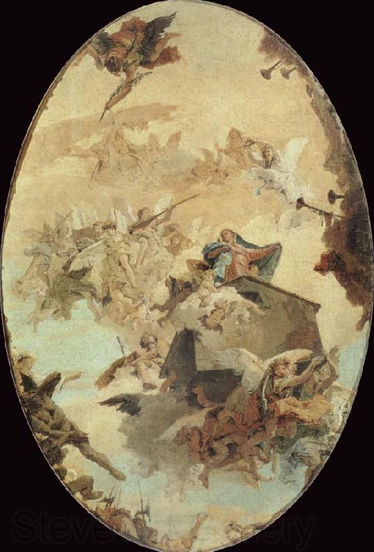 Giovanni Battista Tiepolo Miracle of the Holy House of Loreto Norge oil painting art